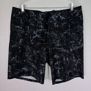 Lululemon Current State Board Shorts Mens 36 Swim Trunks Zip Pockets Beach Surf